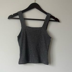 AE Stretchy Gray Sweater crop top, size MEDIUM
